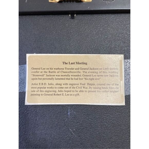 Civil War art The Last Meeting framed - Picture 3 of 3
